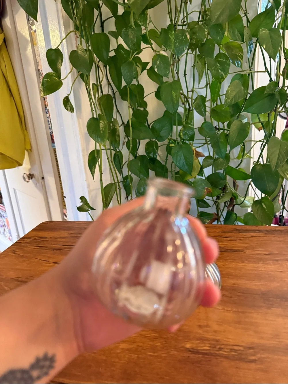 Clear Glass Ribbed Mini Bud Vases - Home Accents